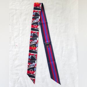 Auth Chanel ShipFlag Silk Twilly